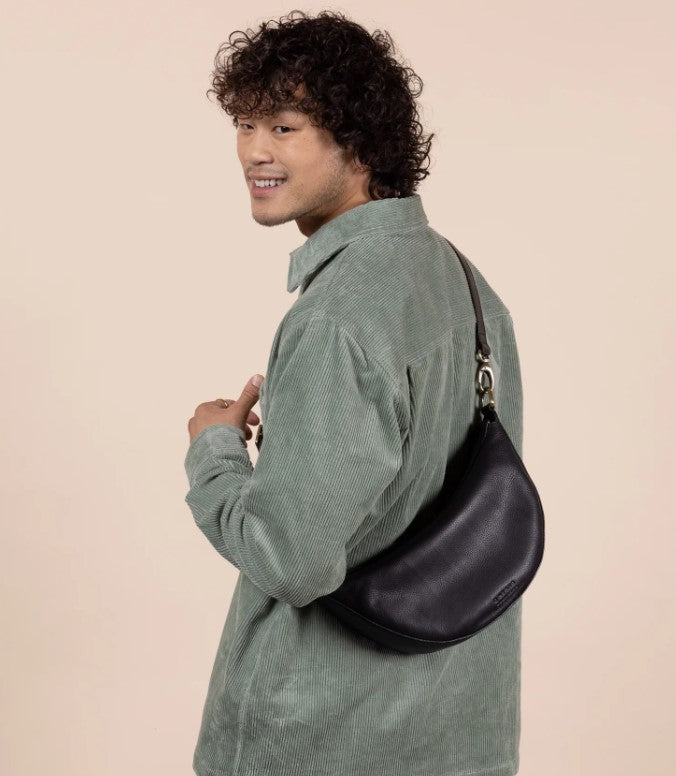 Leo - Black Soft Grain Leather