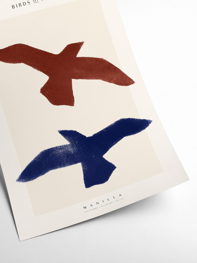 Poster 30 x 40 cm - Yente - Birds of Freedom Manilla