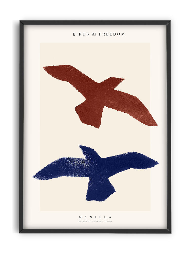 Poster 50 x 70 cm - Yente - Birds of Freedom Manilla