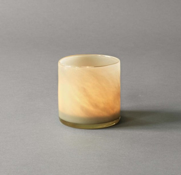 Lyric candle holder small - warm grey