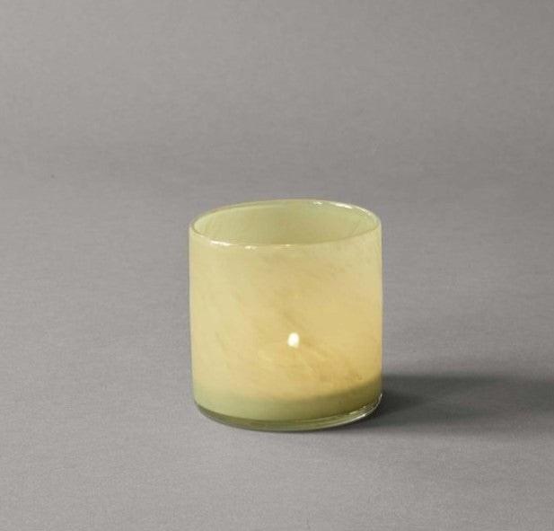 Lyric candle holder small - olive green