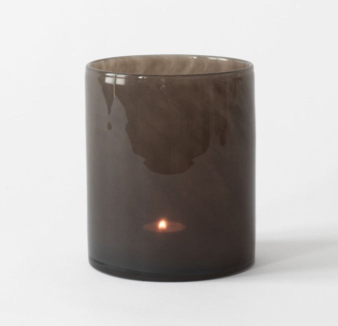 Lyric candle holder large - taupe