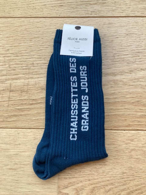Chaussettes - Des grands jours - bleu - 40/45