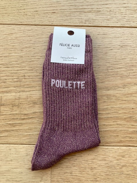 Chaussettes - Poulette - raisin paillettes - 36/40