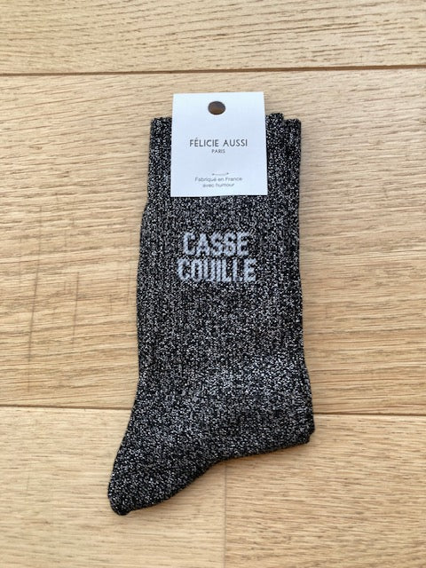 Chaussettes - Casse couille - noir paillettes - 36/40