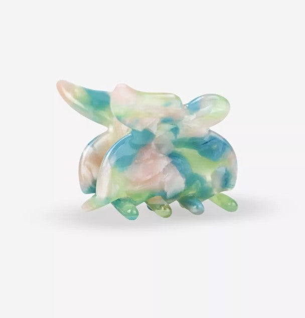 Pince à cheveux - Barrette - butterfly - bleu terre