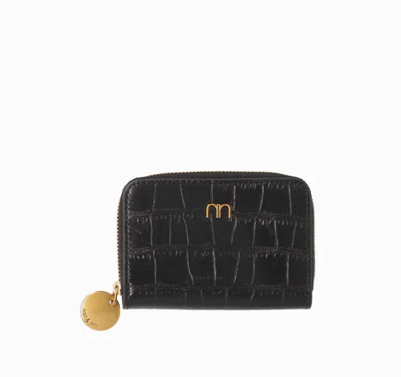 Portefeuille Pia - Noir - Croco