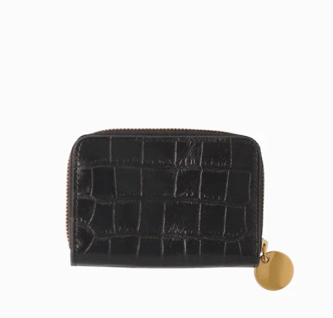Portefeuille Pia - Noir - Croco