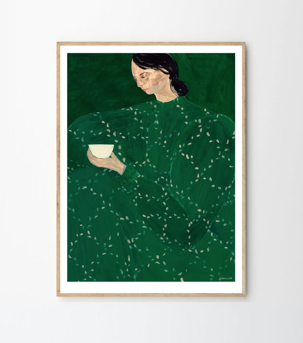 Poster - Sofia Lind - Coffee alone at place de Clichy - 50x70cm