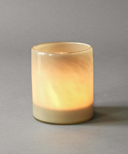 Lyric candle holder medium- warm grey
