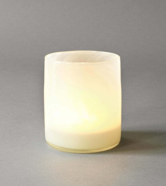 Lyric candle holder medium- linen