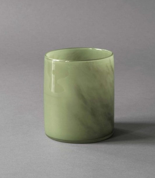 Lyric candle holder medium- olive green