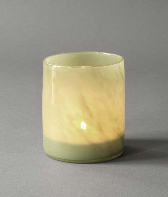Lyric candle holder medium- olive green