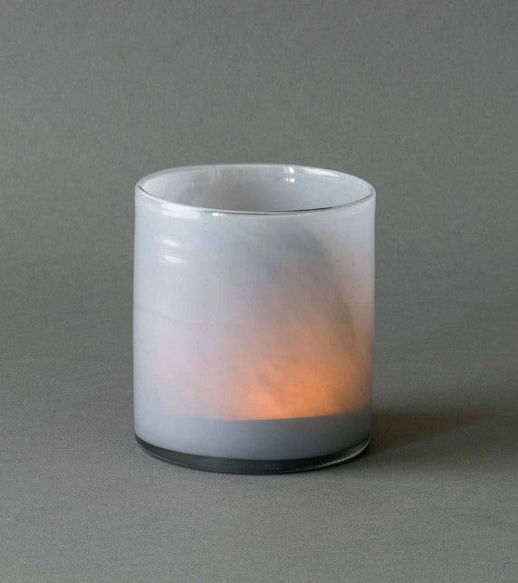 Lyric candle holder medium- dusty blue
