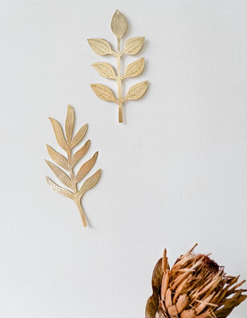 Feuilles pleines eucalyptus en laiton