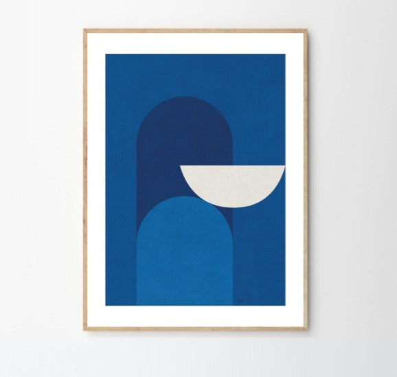 Poster - Alexandra Papadimouli - Abstract blue - 30x40cm