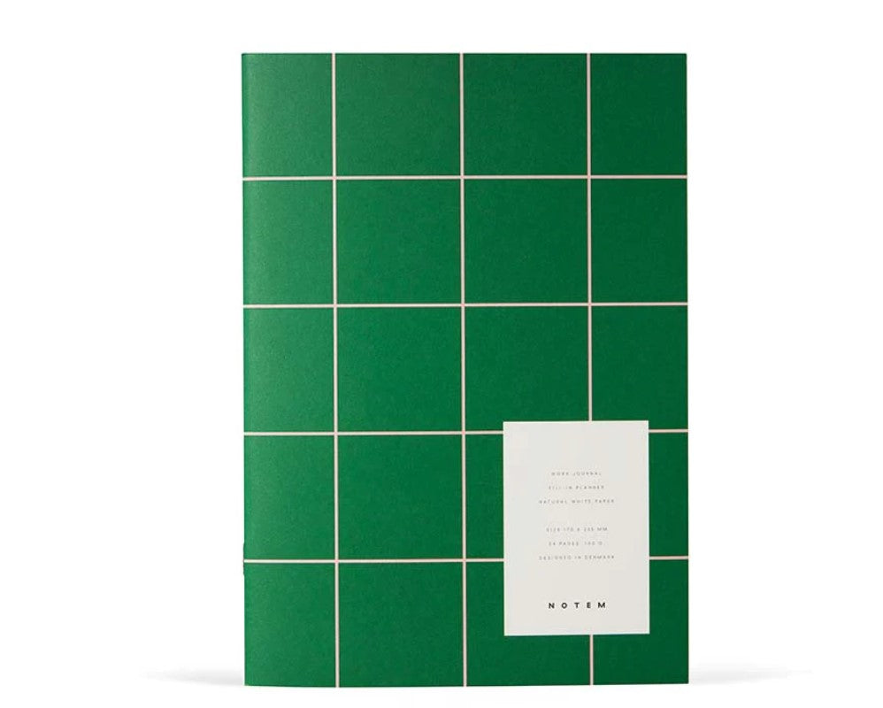 Weekly work journal - Milo - Green & Rose