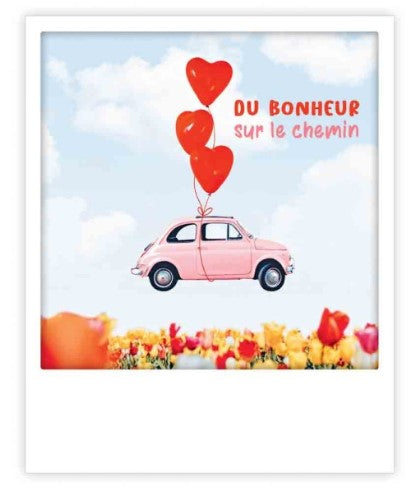 Carte postale - du bonheur heart baloons - ZG1405FR