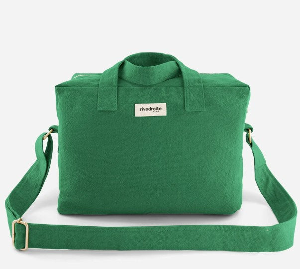 Sauval - Le city bag en coton recyclé - Palm Green