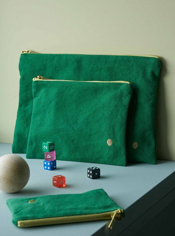 Pouch M déperlante - Gazon