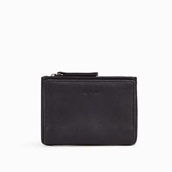 Portefeuille Soly - Noir - Lisse