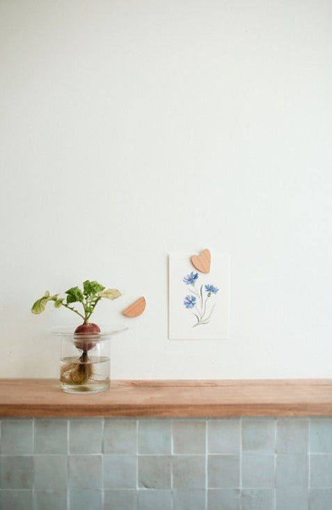 Bijou Mural en bois clair - Coeur