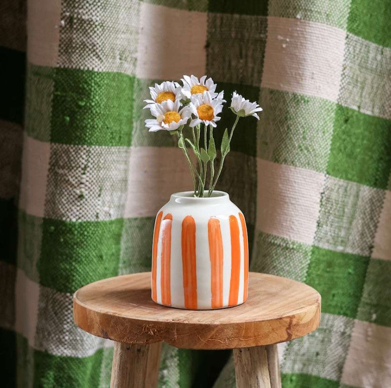 Soliflore rayé - Orange