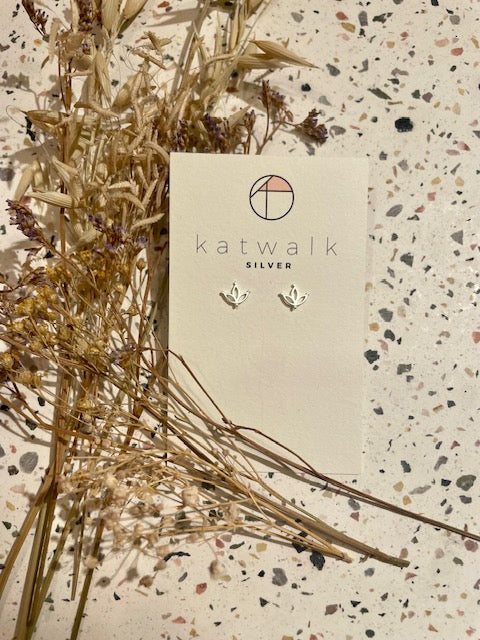 Boucles d'oreilles - argent - fleur de lotus