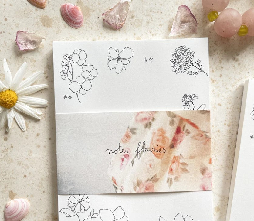 Papillonnage - bloc-notes - Notes fleuries