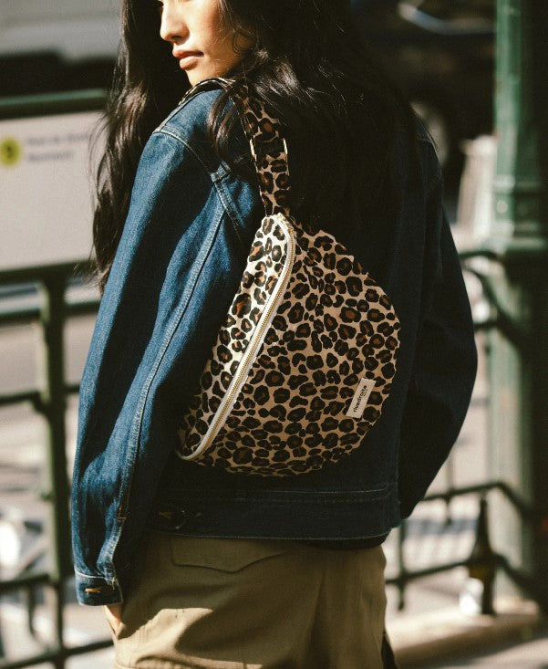 Custine XL - Le sac Banane XL - Léopard Beige