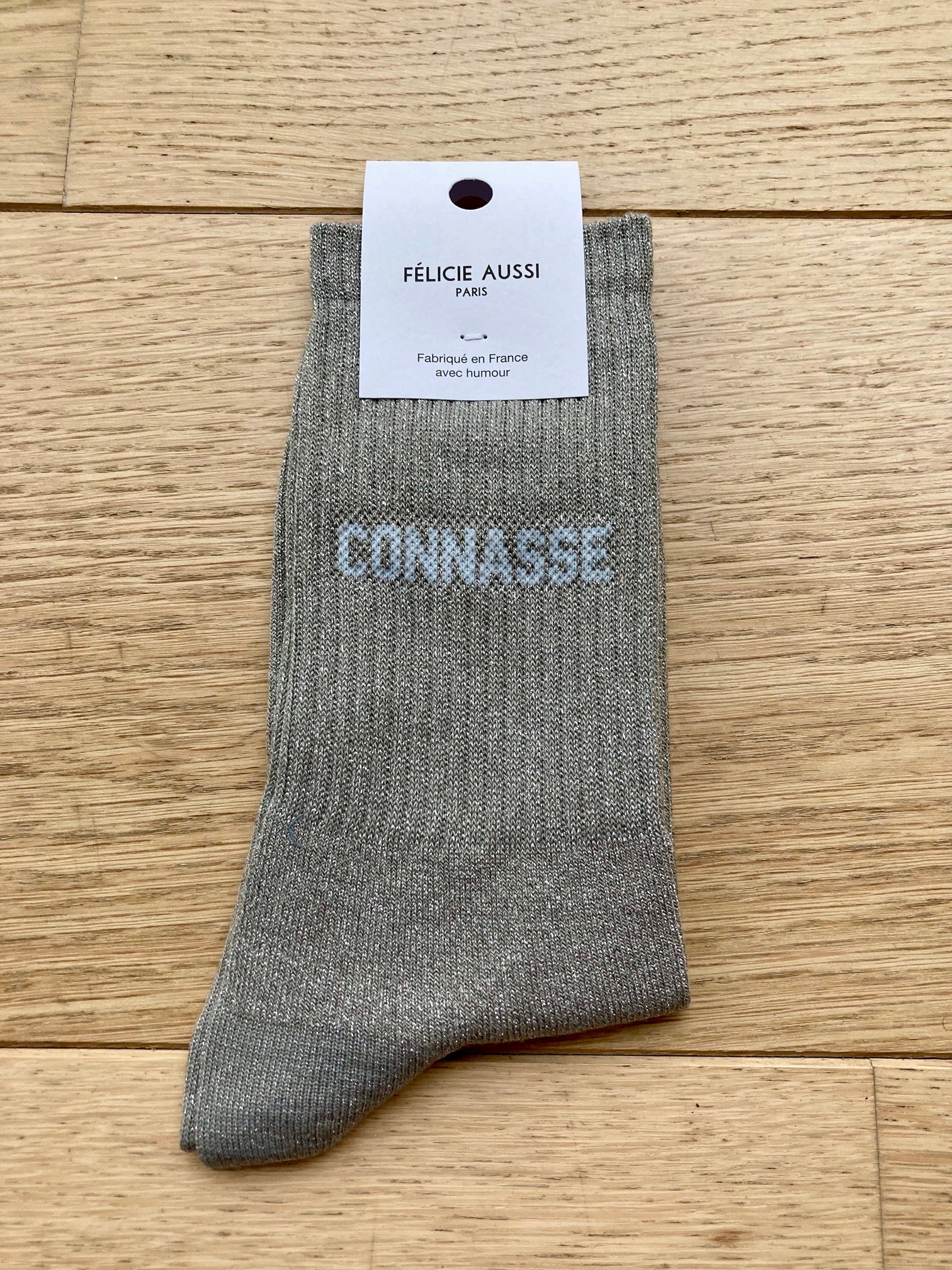 Chaussettes - Connasse - paillettes argent - 36/40