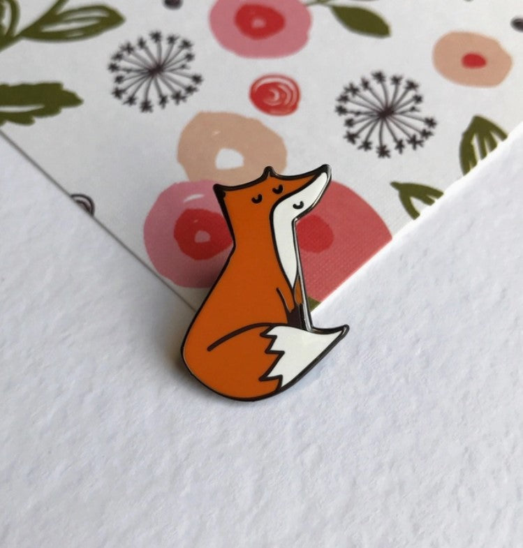 Broche en émail - Little Fox