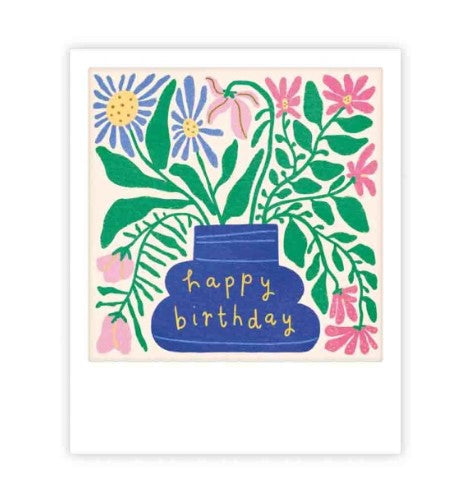 Mini carte - Happy birthday flowers - MP1045EN