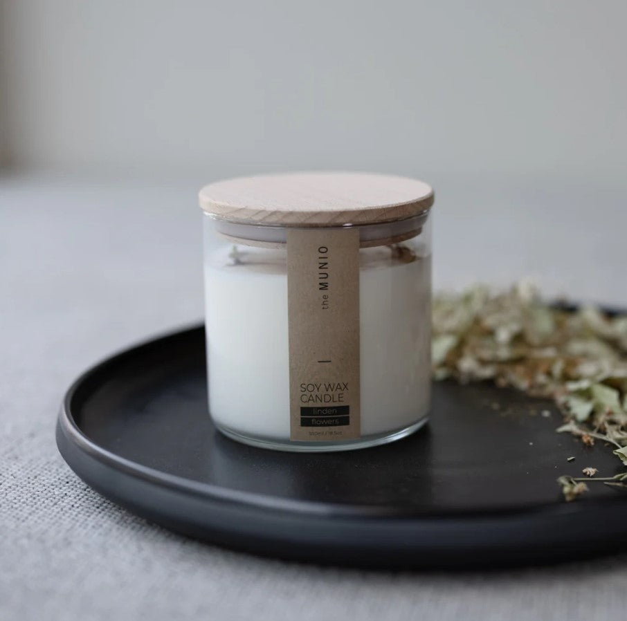 Soy wax candle - 550ml - Linden Flowers