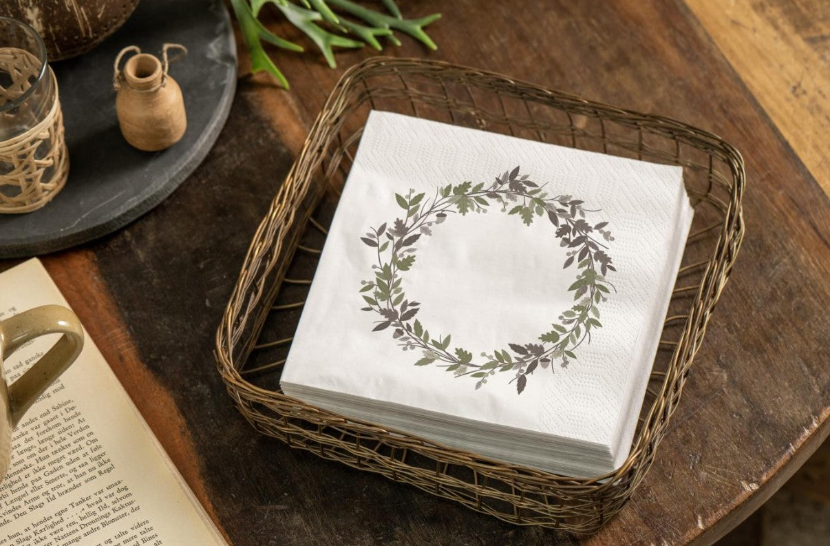 Serviettes en papier - Autumn Wreath - 20 pces - 95971-00