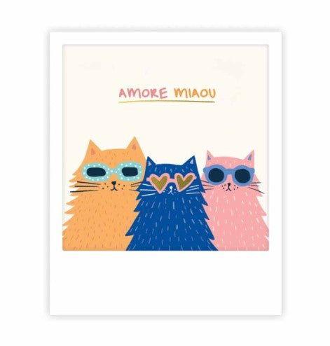 Mini carte - Amore miaou - MP0857FR