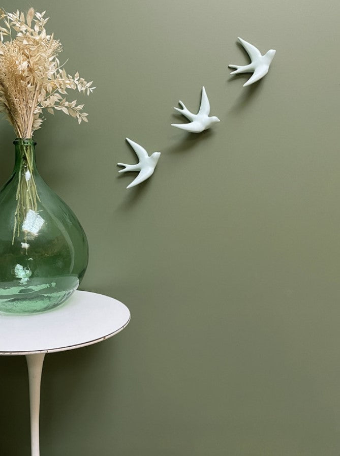 Décoration murale hirondelle - Vert d'eau