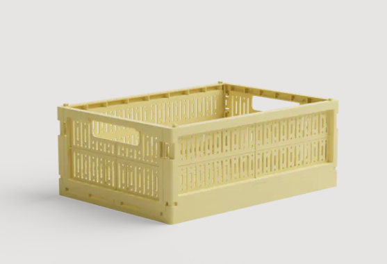 Caissette pliable - Midi - Lemon Cream