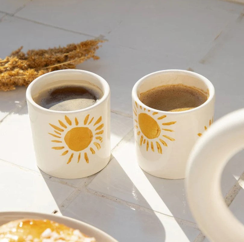 Tasse à espresso en céramique - Soleil