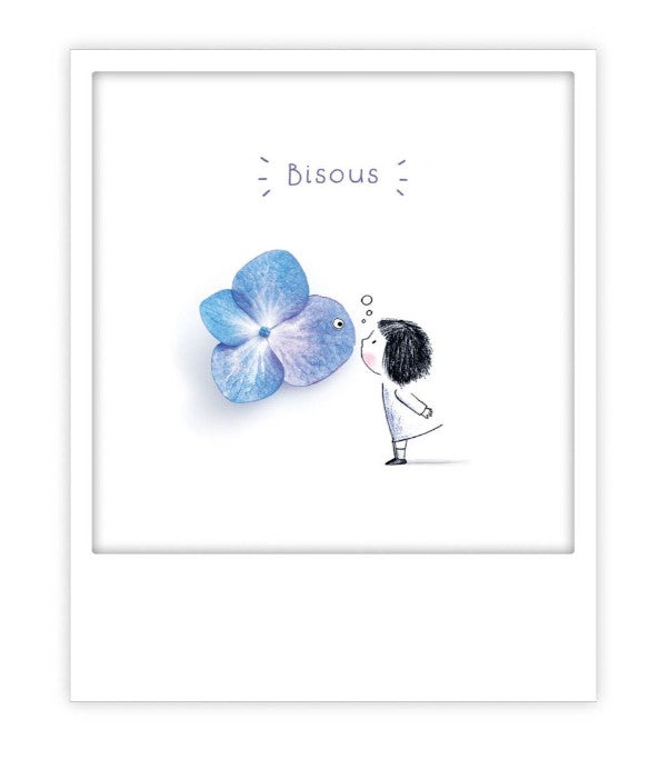 Carte postale - bisous flower fish - ZG1391FR