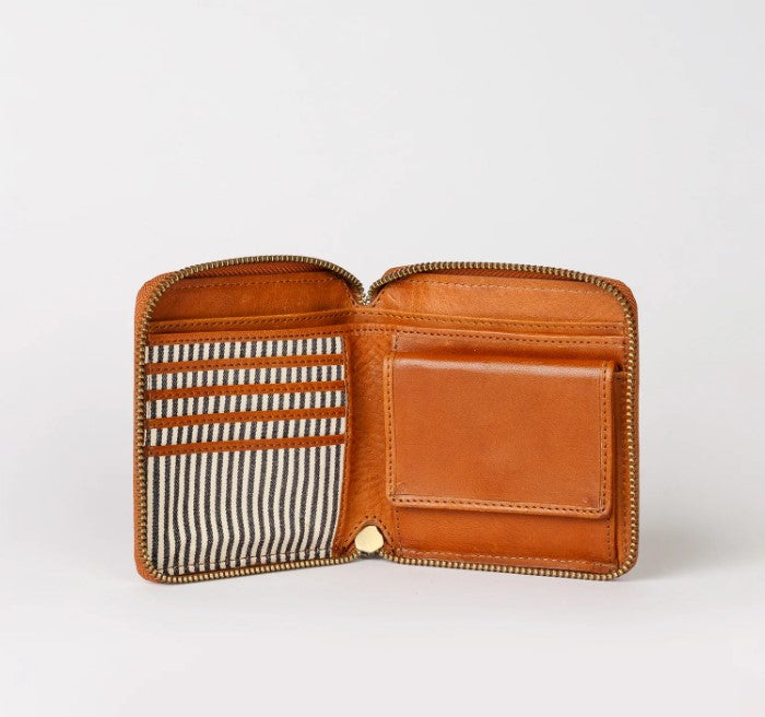 Sonny Square Wallet - Cognac Stromboli Leather