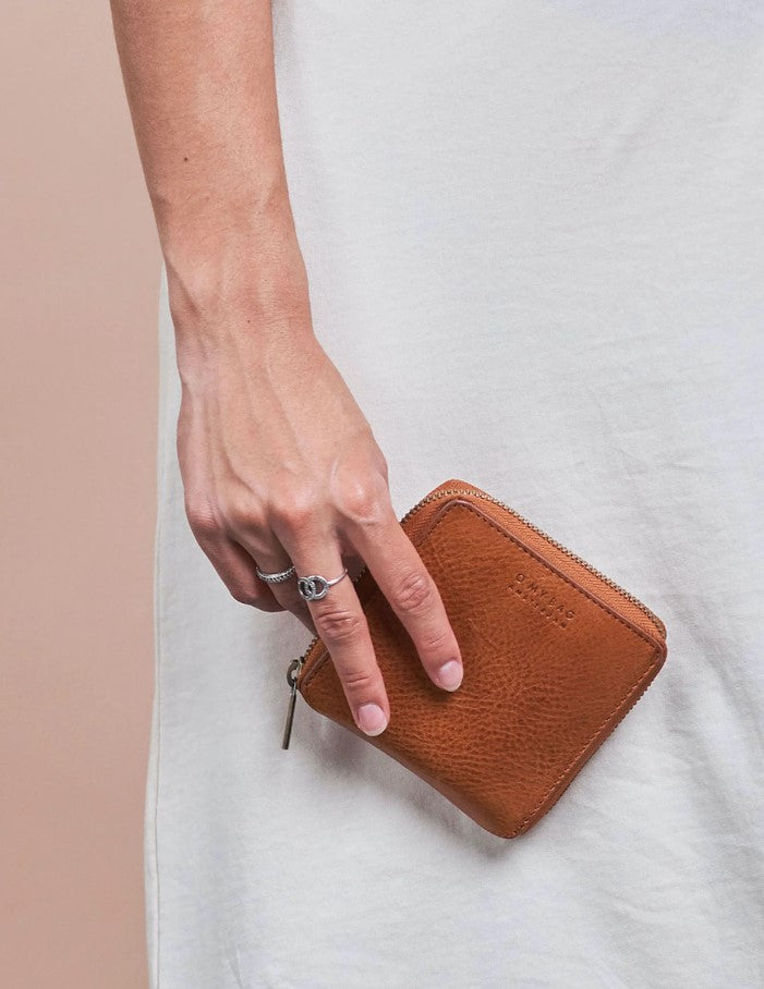Sonny Square Wallet - Cognac Stromboli Leather