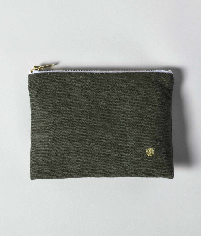 Pouch M déperlante - Kale