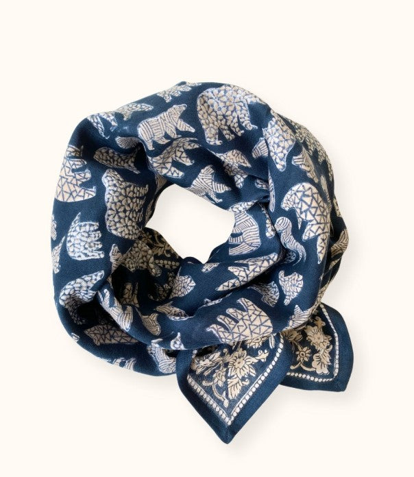 Big Foulard Latika - Ours - orage