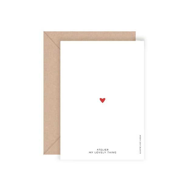 Carte double avec enveloppe - Mille bonheurs
