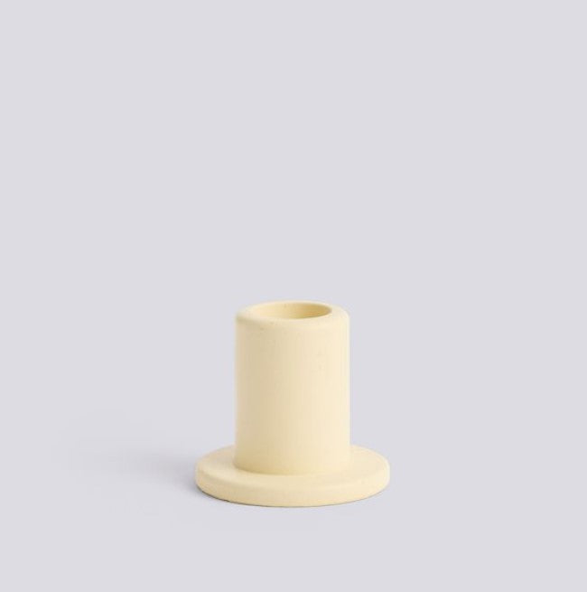 Tube Candleholder - Lime Yellow