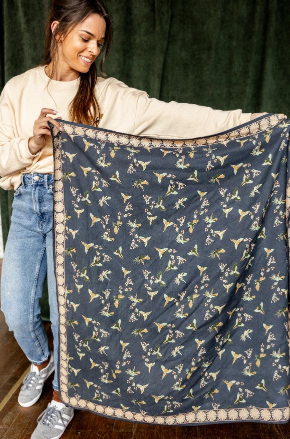 Foulard Latika - Cerisier - Orage