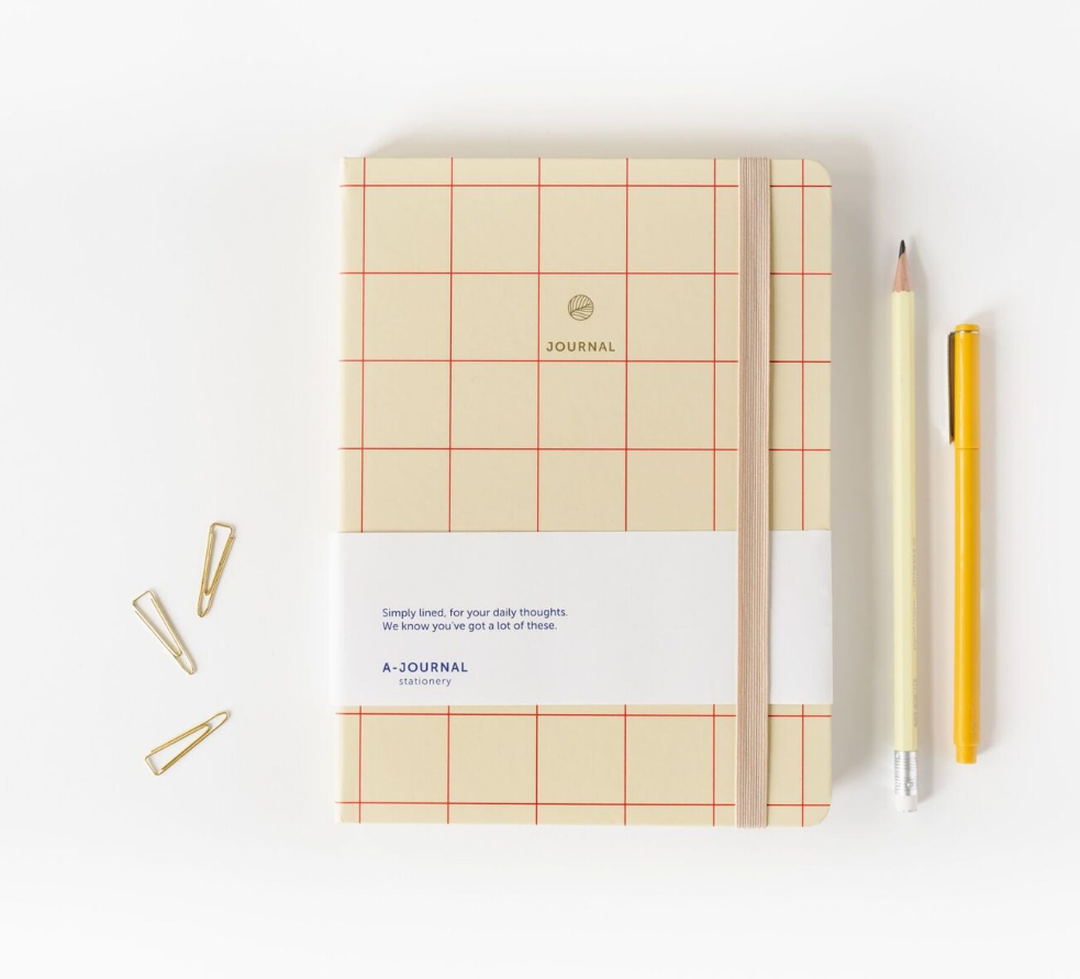 Carnet - Damier - Rouge
