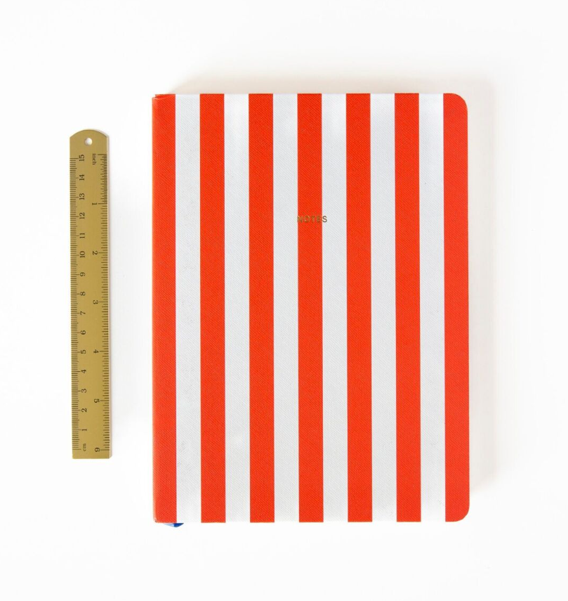 Carnet  - Rayures - Orange