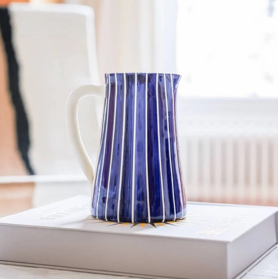 Pichet Rayé bleu